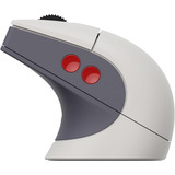 8BitDo Retro R8 Mouse - N Edition Grijs/rood, 50 - 26000 DPI, Bluetooth / USB-C / 2.4 GHz