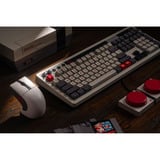 8BitDo Retro R8 Mouse - N Edition Grijs/rood, 50 - 26000 DPI, Bluetooth / USB-C / 2.4 GHz