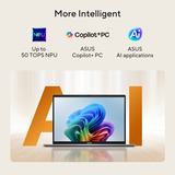 ASUS Vivobook S16 M3607GA-SH004W 16"  Copilot+ laptop Grijs | Ryzen AI 7 445 | Radeon 840M | 32 GB | 1 TB SSD | OLED