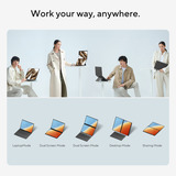 ASUS Zenbook DUO UX8407AA-SN108W 14"  Copilot+ 2-in-1 laptop Donkergrijs | Core Ultra X9 388H | Arc B390 | 32 GB | 2 TB SSD | Touch