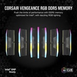 Corsair 32 GB DDR5-6000 (2x 16 GB) Kit werkgeheugen Zwart, CMH32GX5M2B6000C38, Vengeance RGB, XMP