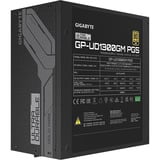 GIGABYTE GP-UD1300GM PG5 1300W voeding  Zwart, 1x 12VHPWR, 8x PCIe, Kabelmanagement