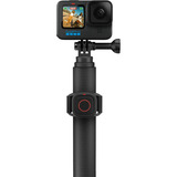 GoPro 1.2m Extension Pole + Waterproof Shutter Remote bevestiging Zwart, Bluetooth