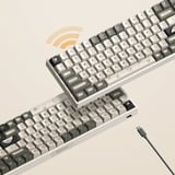 Iqunix F97 Hitchhiker Wireless Mechanical Keyboard Grijs, US lay-out (QWERTY), IQUNIX Moonstone Turbo, 96%, RGB leds, Hot-swappable, PBT, 2.4GHz | Bluetooth 5.1 | USB-C
