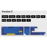 Keychron OEM Dye-Sub PBT Keycap-Set - Beach keycaps Lichtblauw/donkerblauw, 137 Stuks, US-Layout (ANSI)