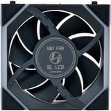 Lian Li UNI FAN SL120 LCD Wireless RGB case fans Zwart, 3 stuks, 120 x 124.5 x 28 mm, PWM