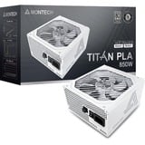 Montech TITAN PLA 850W voeding  Wit, 2x PCIe, 1x 12VHPWR, Kabelmanagement