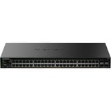 Netgear Netgear S350 48P GE POE+ SMART SWITCH Zwart