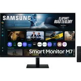 Samsung Smart Monitor M7 S32FM702UU 32" 4K UHD  Zwart, HDMI, USB, Wifi, Bluetooth, Audio, Tizen