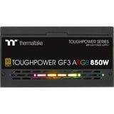 Thermaltake Toughpower GF3 ARGB Gold modulaire 850 watt voeding  Zwart, 4x PCIe
