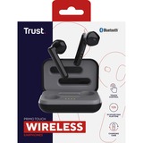 Trust Primo Touch Bluetooth Wireless Earphones hoofdtelefoon Zwart, 23712, Bluetooth