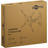 goobay TV Wall Mount Caravan FULLMOTION (M), 13 to 43 inch wandmontage  Zilver