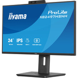 iiyama ProLite XB2497HSNH-B1 23.8" monitor Zwart, HDMI, DisplayPort, LAN, Audio, USB-C, Webcam