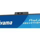 iiyama ProLite XB2497HSNH-B1 23.8" monitor Zwart, HDMI, DisplayPort, LAN, Audio, USB-C, Webcam