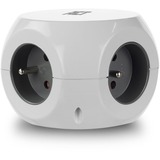 ACT Connectivity Stekkerdoos cube met 3 stopcontacten, USB-A-poorten, 1,5m (België) stekkerdoos Wit