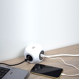 ACT Connectivity Stekkerdoos cube met 3 stopcontacten, USB-A-poorten, 1,5m (België) stekkerdoos Wit