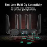 ASUS ROG Rapture GT-BN98 router Zwart