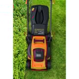 BLACK+DECKER BEMWP340 grasmaaier Oranje/zwart, 34 cm, 1400W