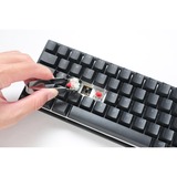 Ducky Mecha Pro SF RGB mechanisch toetsenbord Zwart, US lay-out (QWERTY), Cherry MX Red, 65%, RGB leds, PBT double-shot