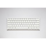 Ducky One 3 Classic Pure White Mini, toetsenbord Wit, US lay-out, Cherry MX Silent Red, RGB led, Double-shot PBT, Hot-swappable, QUACK Mechanics, 60%