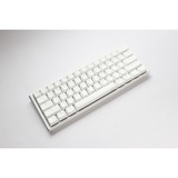 Ducky One 3 Classic Pure White Mini, toetsenbord Wit, US lay-out, Cherry MX Silent Red, RGB led, Double-shot PBT, Hot-swappable, QUACK Mechanics, 60%