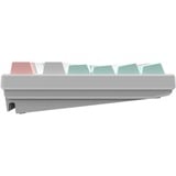 HelloGanss HS108T GC12 RGB mechanisch toetsenbord Wit, US lay-out (QWERTY), Gateron Yellow, 100%, RGB leds, PBT Doubleshot keycaps, hot swap, 2,4 GHz / Bluetooth / USB-C