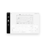 Iqunix L80 Formula Typing Wireless Mechanical Keyboard, gaming toetsenbord Wit/rood, US lay-out, Gateron Red, RGB leds, 80% (TKL), Hot-swappable, PBT, 2.4GHz | Bluetooth 5.1 | USB-C