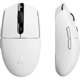 MCHOSE G3 draadloze gaming muis Wit, tot 12.000 dpi, Bluetooth, 2,4 GHz