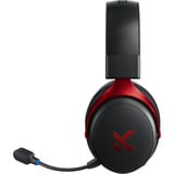 MCHOSE V9 Pro Wireless  over-ear gaming headset Zwart/rood, PC / laptop / Playstation / Switch / Smartphone, 2.4G / Bluetooth / Wired / Type-C