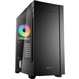 Sharkoon S25-W2 ARGB midi tower behuizing Zwart | 2x USB-A | 1x USB-C | RGB | Tempered Glass
