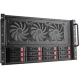 SilverStone RM61-312, rack, serverbehuizing Zwart | 6U