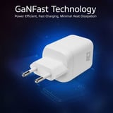 ACT Connectivity USB-C-lader 100W met 2 poorten oplader Wit