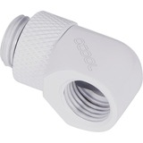 Alphacool Eiszapfen L-connector rotatable G1/4 outer thread to G1/4 inner thread verbinding Wit