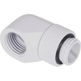 Alphacool Eiszapfen L-connector rotatable G1/4 outer thread to G1/4 inner thread verbinding Wit
