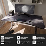 Arozzi Arena Gaming Desk - Gunmetal - Galaxy Gunmetal/lichtgrijs