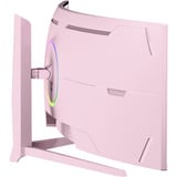 Arozzi Nova Curved 49" v2 UltraWide gaming monitor Roze, 1x DisplayPort, 2x HDMI, 1x USB-C, 2x USB-A, 165 Hz