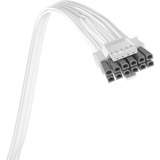 Corsair RM750e 80 Plus Gold White refurbished modulaire 750 watt voeding  Wit, 1x 12V-2x6, 1x PCIe, 1x 12 Pin High Power GPU, 1x PCIe, Kabelmanagement