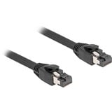 DeLOCK Cat.8.1 netwerkkabel Zwart, 2 meter, S/FTP, RJ-45