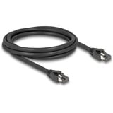 DeLOCK Cat.8.1 netwerkkabel Zwart, 2 meter, S/FTP, RJ-45