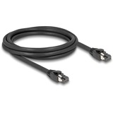 DeLOCK Netwerkabel S/FTP, RJ-45 met Cat.8.1 Zwart, 2 meter