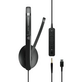 EPOS ADAPT 165 USB-C II on-ear headset Zwart, Stereo, USB-C