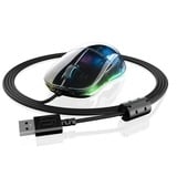 Endgame Gear XM1 RGB Dark Reflex gaming muis Transparant, 50 - 16.000 dpi