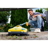 Gloria EasySweep 18V incl. 2,5 Ah accu veegmachine Geel, BOSCH PBA 18V POWER FOR ALL accu inbegrepen