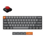 Keychron K9 Max-H1, toetsenbord Zwart, US lay-out, Keychron Milk POM Red, 60%, RGB leds, Double-shot PBT, hot swap, USB-C | 2.4 GHz | Bluetooth 5.1