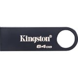 Kingston DataTraveler SE9 G3 64 GB usb-stick Donkergrijs, KE-U2X64-1AC, USB-A 3.2 (5 Gbit/s)