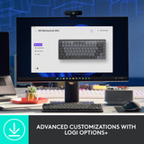 Logitech MX Mechanical Mini toetsenbord Zwart, US-International lay-out (QWERTY), GL Tactile, 80% (TKL), Bluetooth