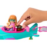 Mattel Barbie Speelset met pop en vliegtuig 2-persoons vliegtuig met draaiende propeller