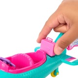 Mattel Barbie Speelset met pop en vliegtuig 2-persoons vliegtuig met draaiende propeller