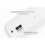 Netgear RBE770 Orbi 770 Serie Tri-Band WiFi 7 Mesh uitbreidingssatelliet mesh access point Wit