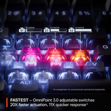 SteelSeries Apex Pro TKL Gen 3 RGB mechanisch gaming toetsenbord Wit, US lay-out (QWERTY), SteelSeries OmniPoint 3.0, 80% (TKL)	